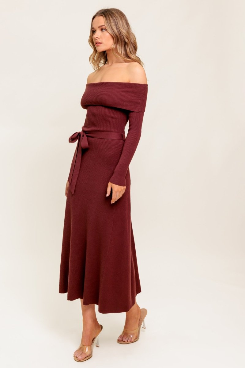 ALL A FANTASY SWEATER MIDI DRESS - Love Salve