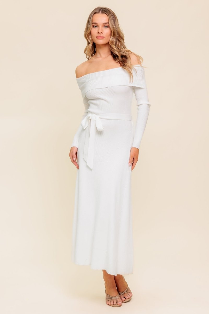ALL A FANTASY SWEATER MIDI DRESS - Love Salve