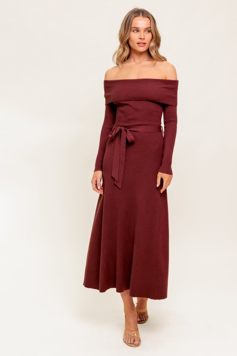ALL A FANTASY SWEATER MIDI DRESS - Love Salve