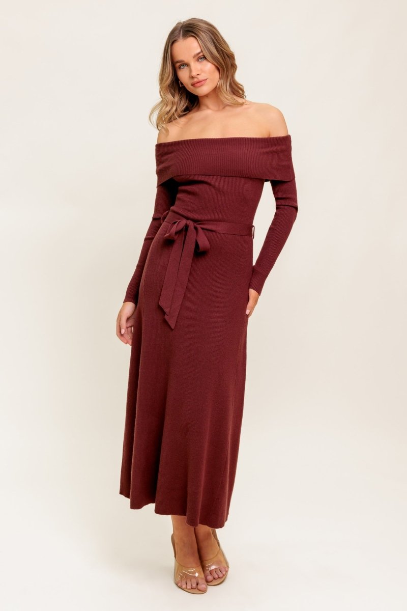 ALL A FANTASY SWEATER MIDI DRESS - Love Salve