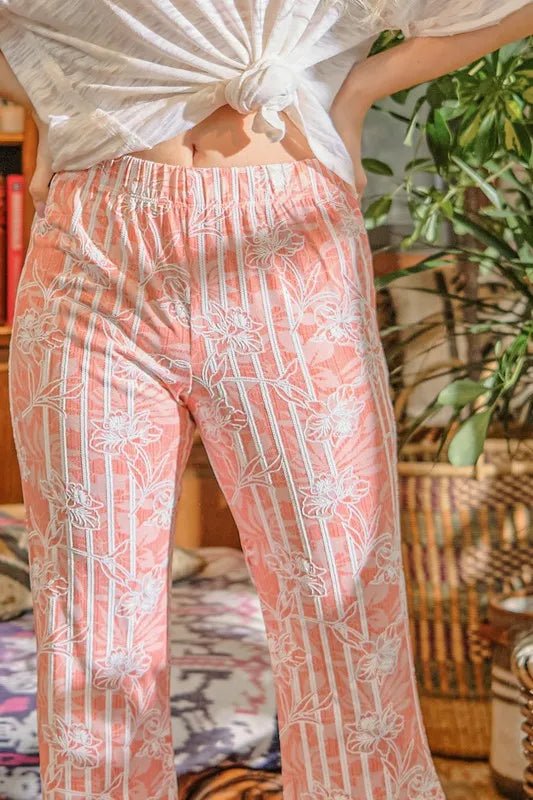 And The Why Wrinkle-Free Stretch Bell Bottom Flare Pants - Love Salve