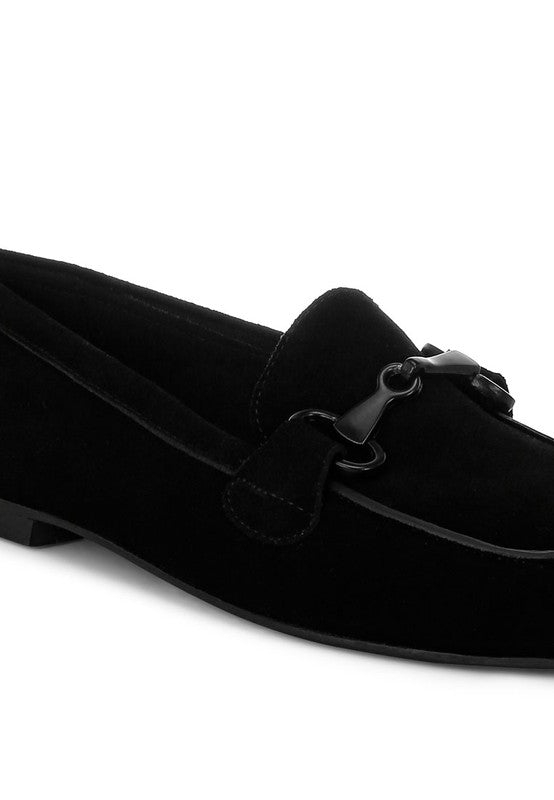 Awen Monochromatic Horsebit Real Suede Loafers for Men - Love Salve