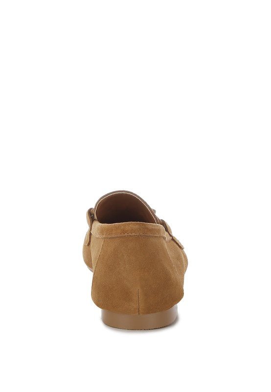 Awen Monochromatic Horsebit Real Suede Loafers for Men - Love Salve