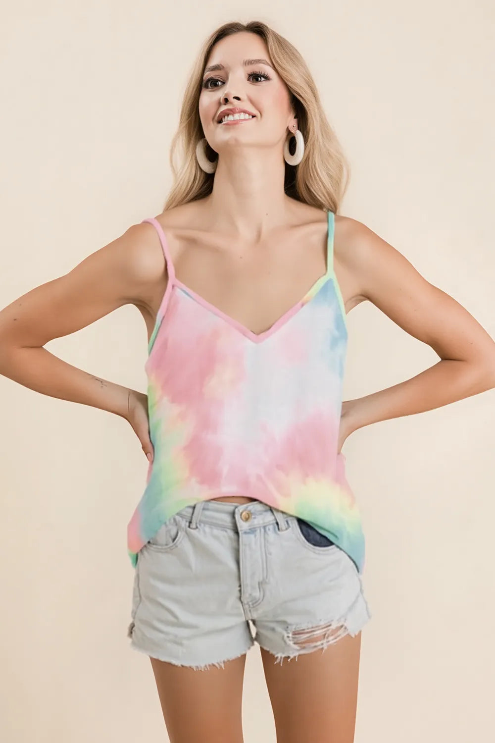 BiBi Tie Dye French Terry Knit Cami - Love Salve