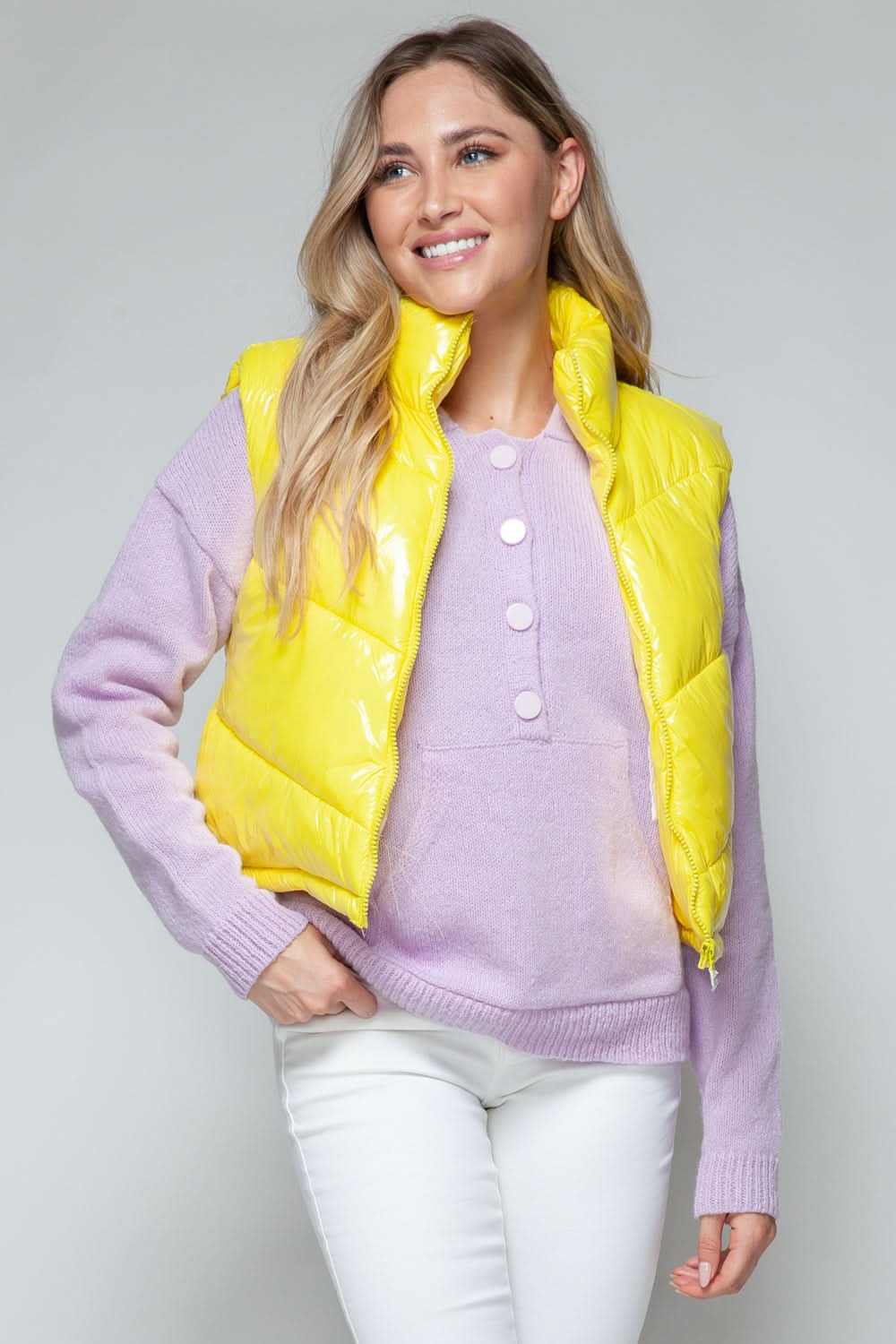Snobbish shiny quilted vest - Love Salve