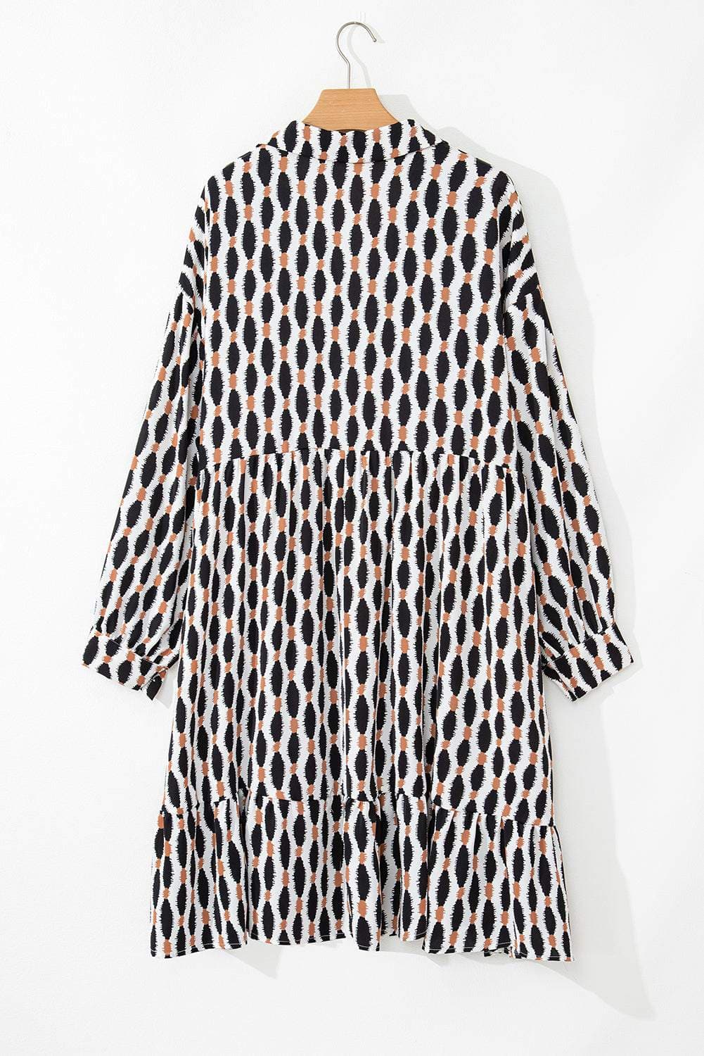 Apricot Plus Size V-Neck Mini Dress - Love Salve