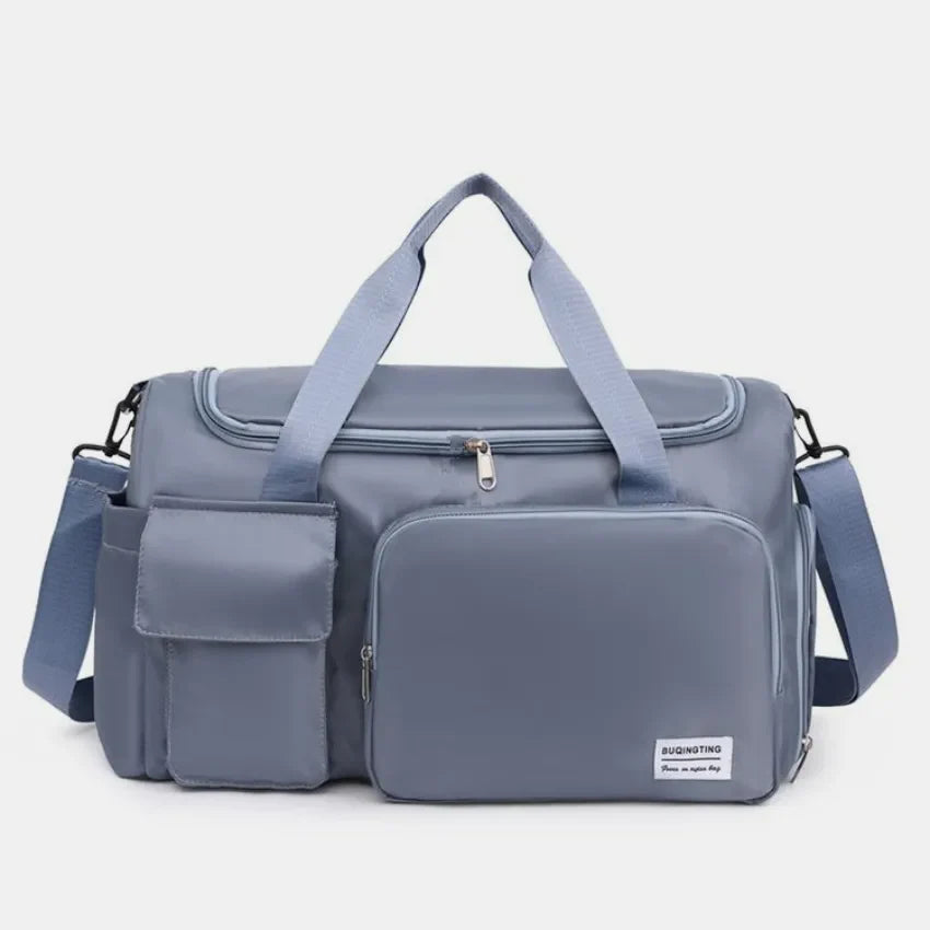 Ultimate Oxford Travel Duffel – Multi-Pocket, Shoe Compartment & Luggage Strap