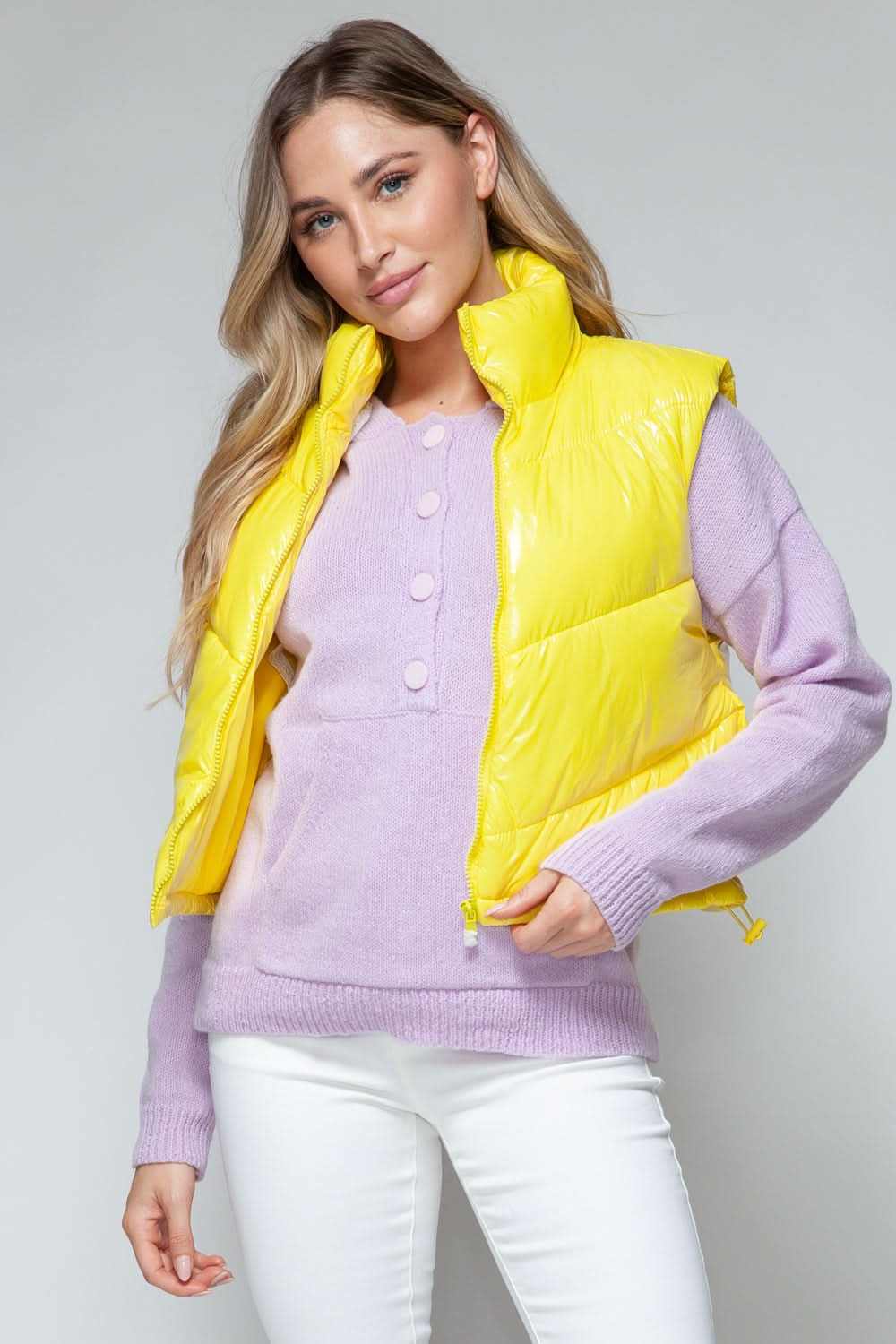 Snobbish shiny quilted vest - Love Salve