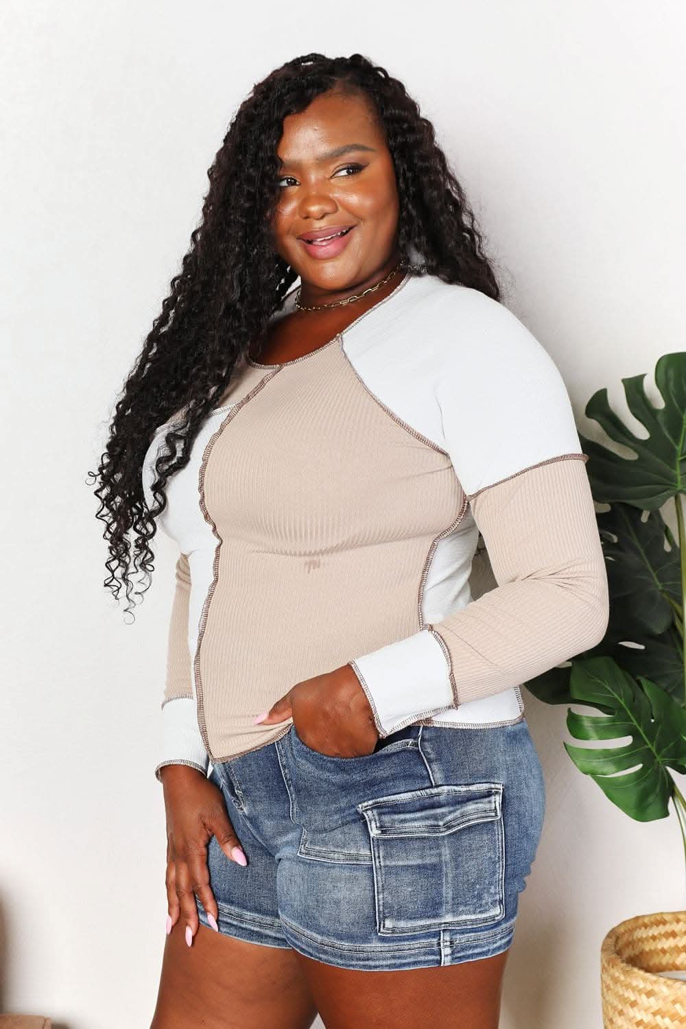 Double take color block top - Love Salve