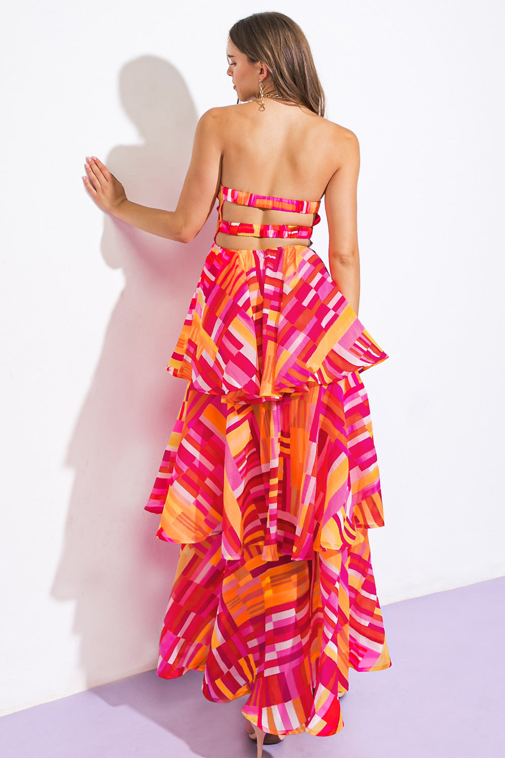 EVENING BREEZE WOVEN MAXI DRESS Flying Tomato