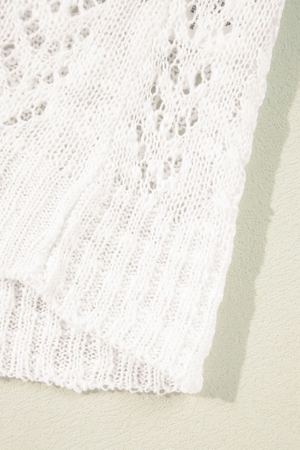 Plus size white open cardigan - Love Salve