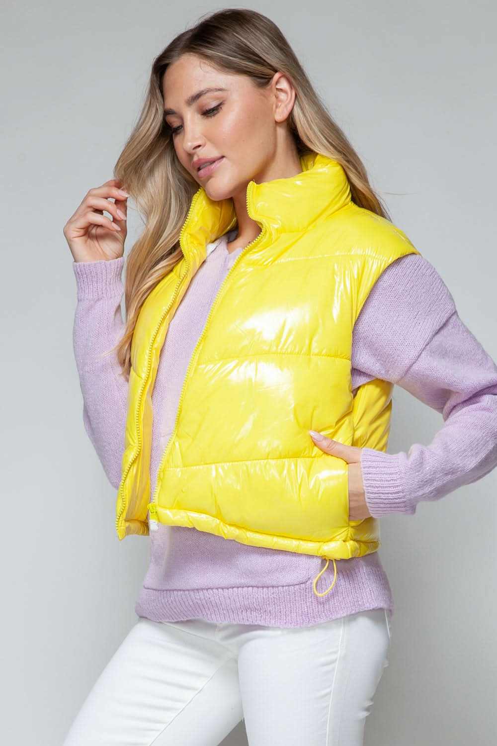 Snobbish shiny quilted vest - Love Salve