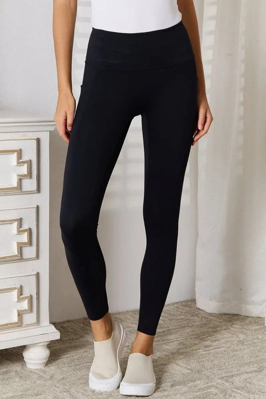 Basic Bae Wide Waistband Sports Leggings for Activewear - Love Salve