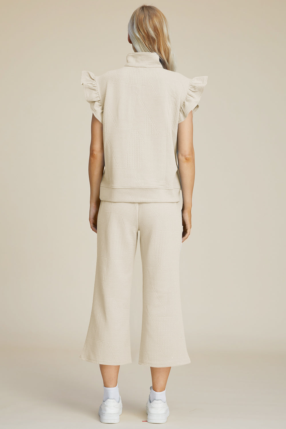 Double Take: Ruffle Top & Wide Leg Pants Set