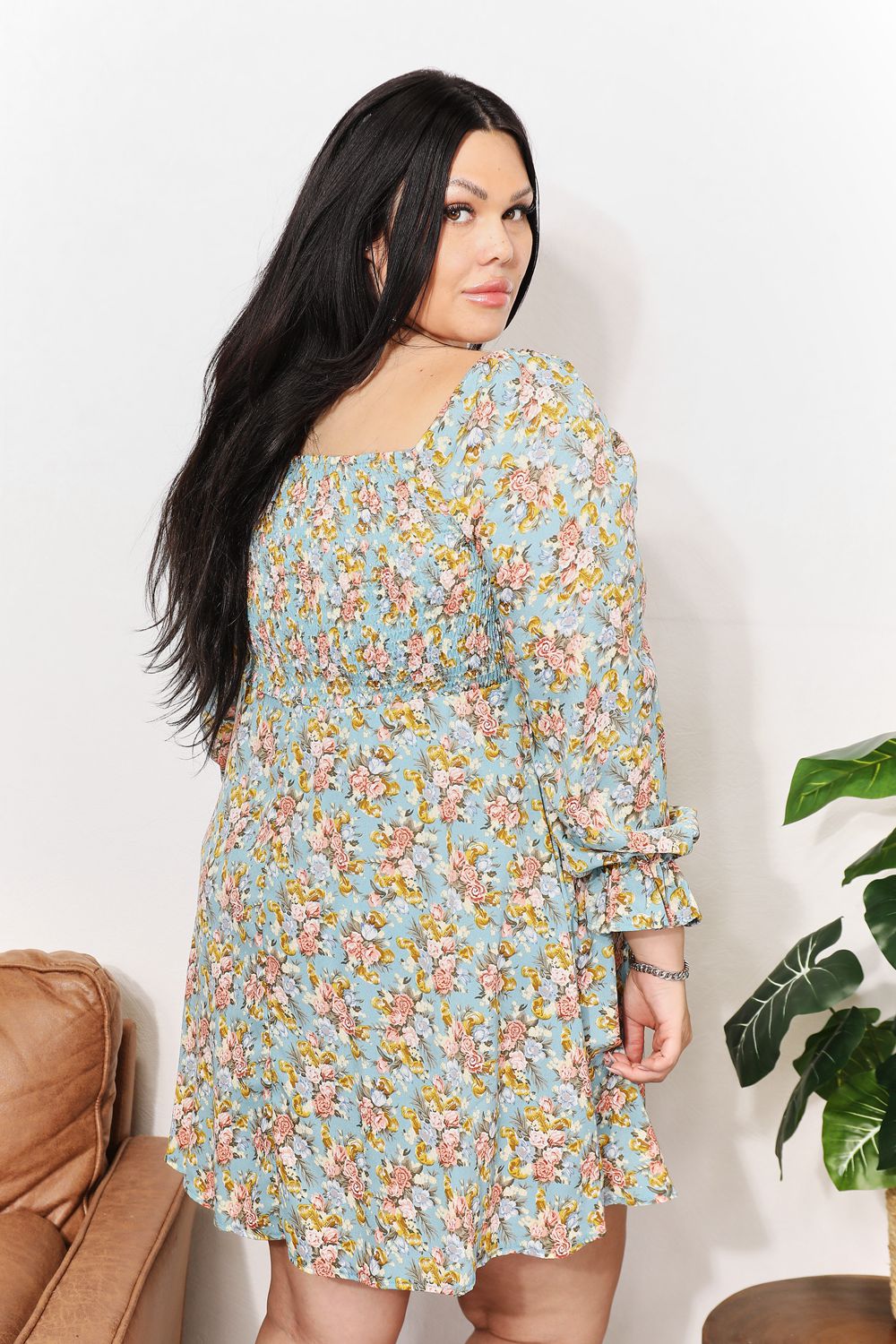 Double Take: Smocked Dress, Flounce Sleeves