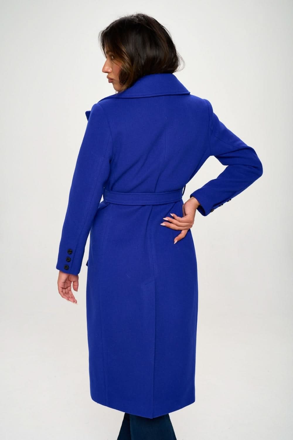 Coalition LA longline coat with belt - Love Salve