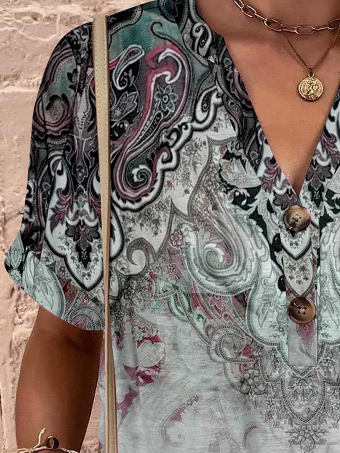 Chic sheer short sleeve blouse - Love Salve