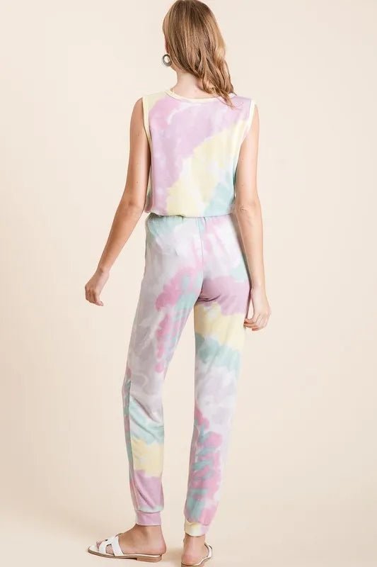 BiBi Tie Dye French Terry Casual Pants for Everyday Comfort - Love Salve