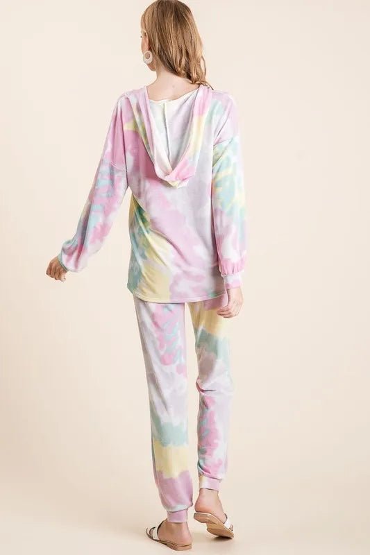 BiBi Tie Dye French Terry Casual Pants for Everyday Comfort - Love Salve