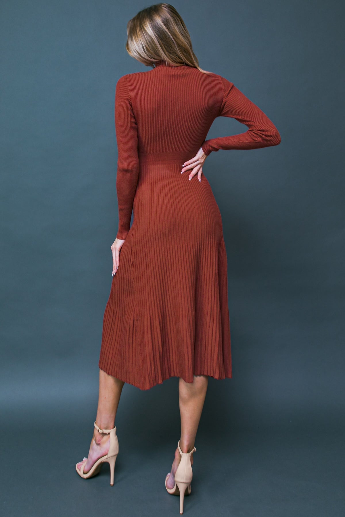 Stolen Kisses Sweater Midi Dress Knit Couture Style