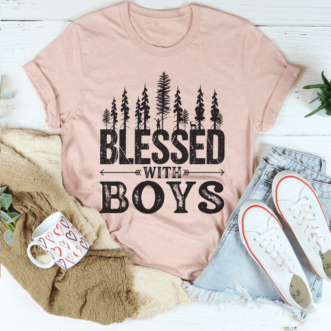 Blessed With Boys Tee