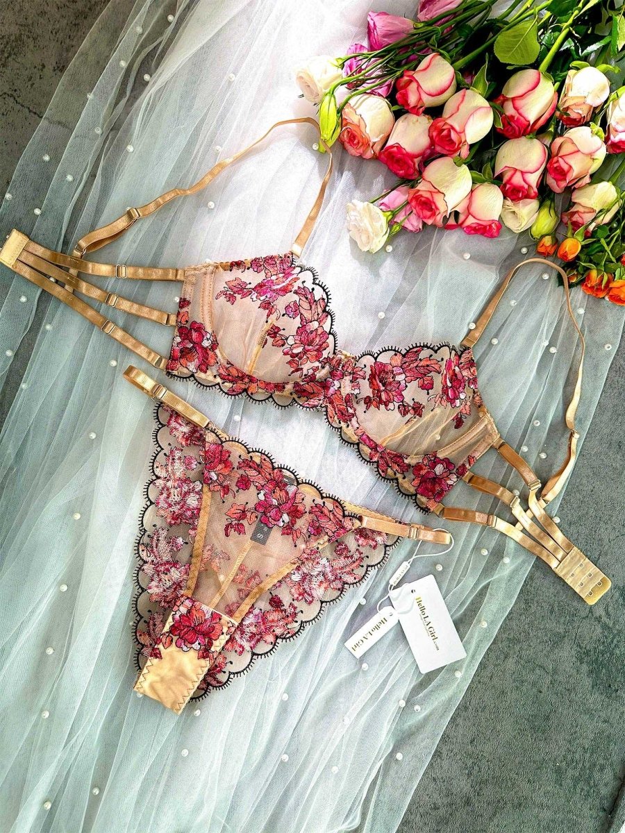 Blossom Elegance Lace Lingerie Set - Love Salve