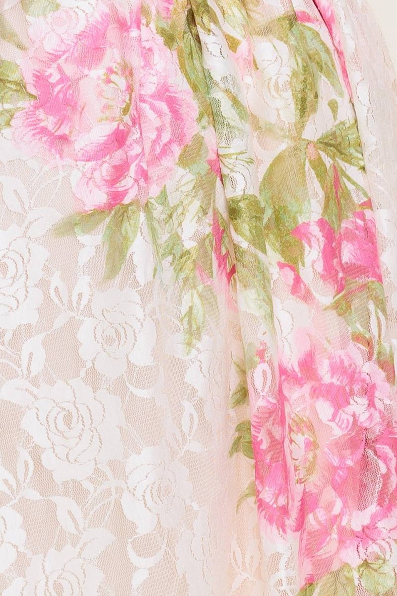 BOTANICAL DREAM WOVEN LACE MAXI DRESS - Love Salve
