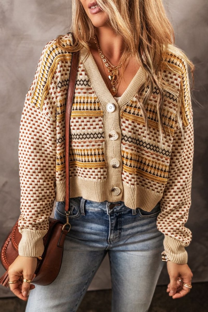 Button Down Long Sleeve Cardigan - Love Salve