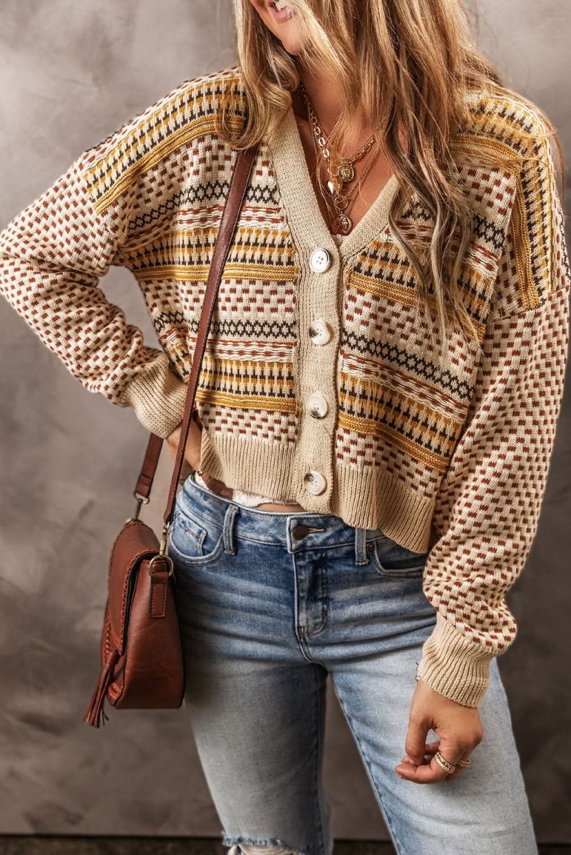 Button Down Long Sleeve Cardigan - Love Salve