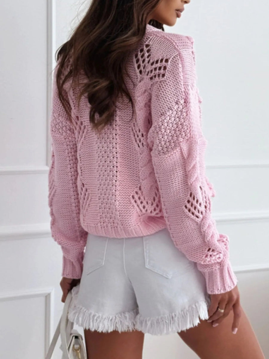 Button Up V - Neck Cardigan - Love Salve