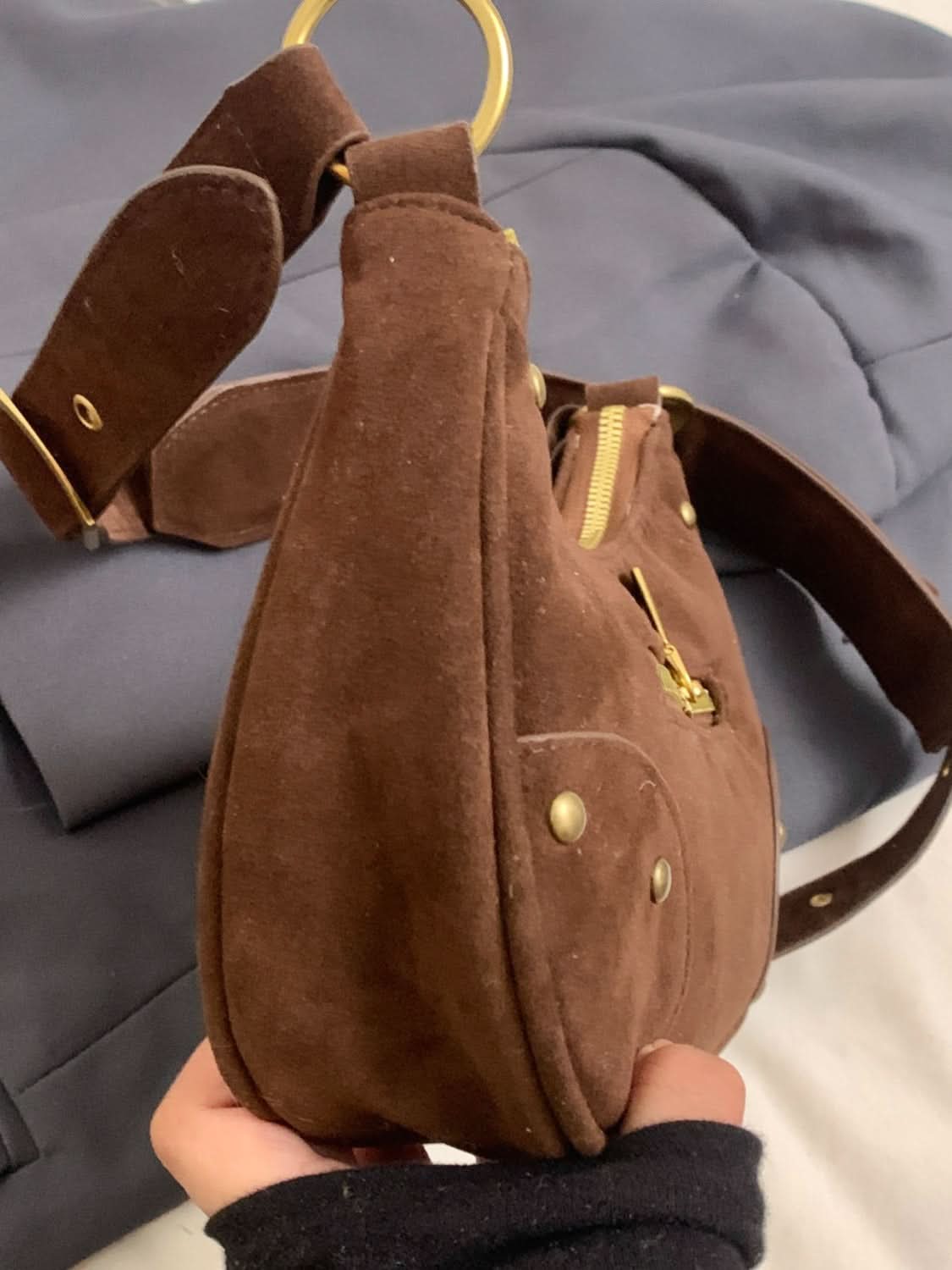 Bag ysgwydd strap addasadwy swêd