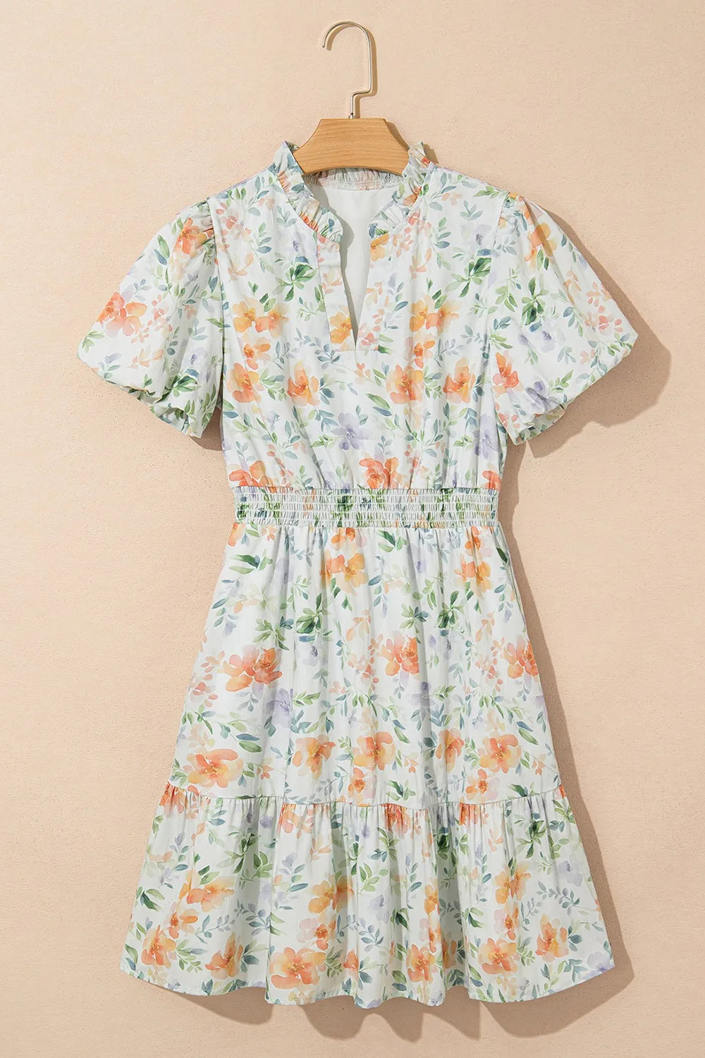Simply Love: Puff Sleeve Frill Dress