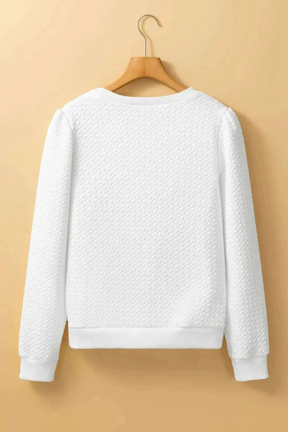 Flattering textured long sleeve top - Love Salve