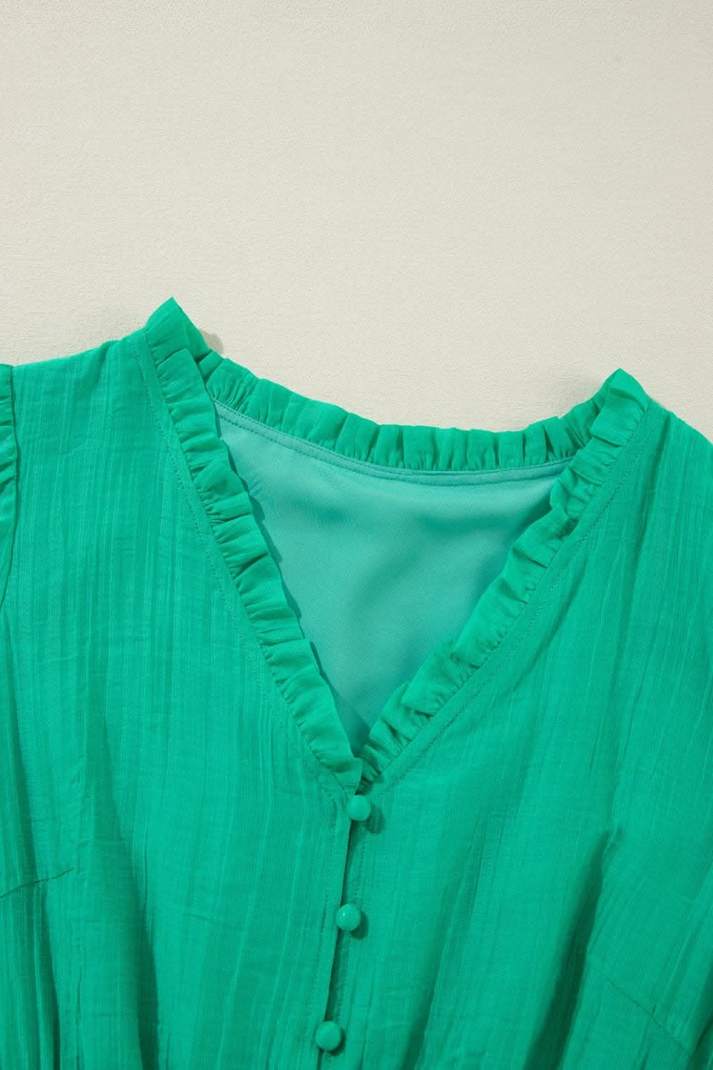 Frill V-Neck Mini Dress - Chic Style for Effortless Elegance - Love Salve