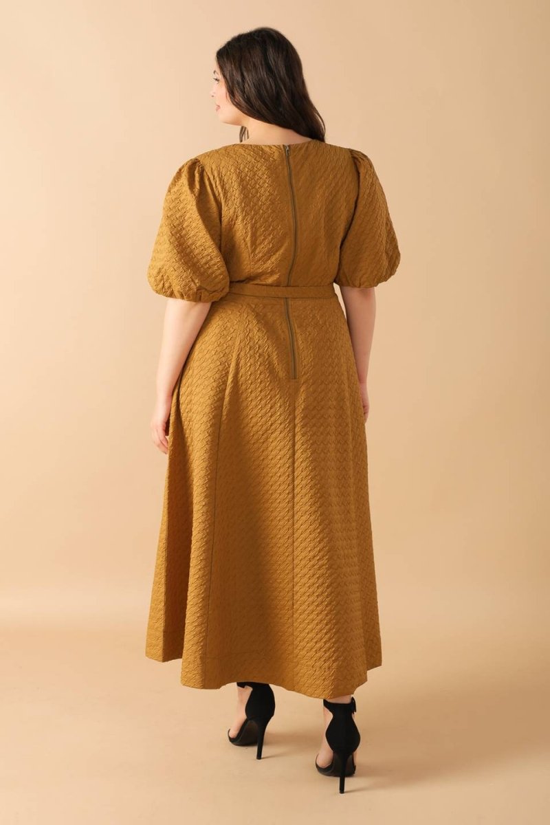 CAN'T STOP ME WOVEN MIDI DRESS - Love Salve