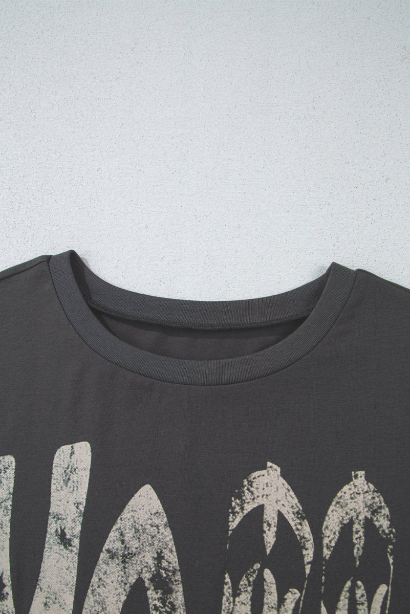 Carbon Grey Vintage Yall Cowboy Boots Graphic Tee Shirt - Love Salve