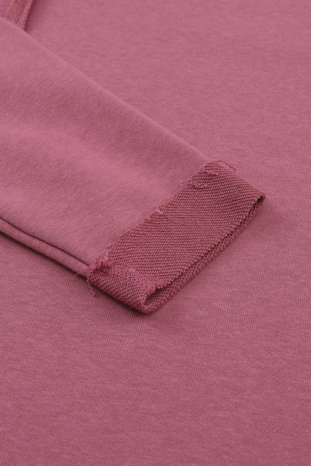 Exposed Seam Drop Shoulder Raw Hem Oversized Sweatshirt