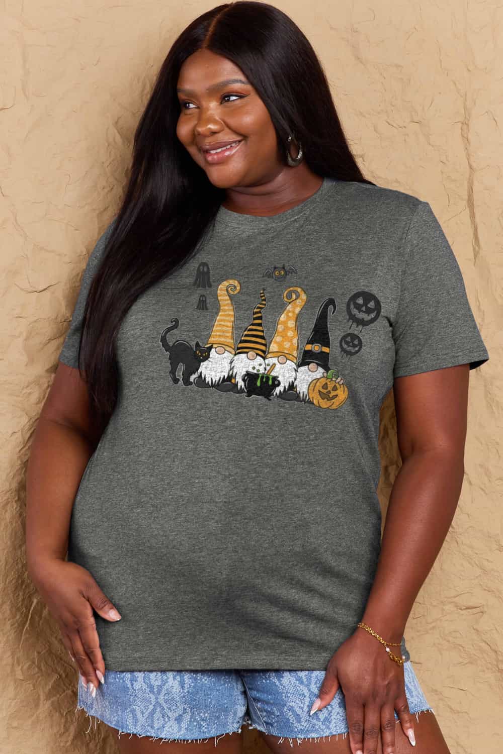 Simply Love Halloween Tee: Cotton Graphic