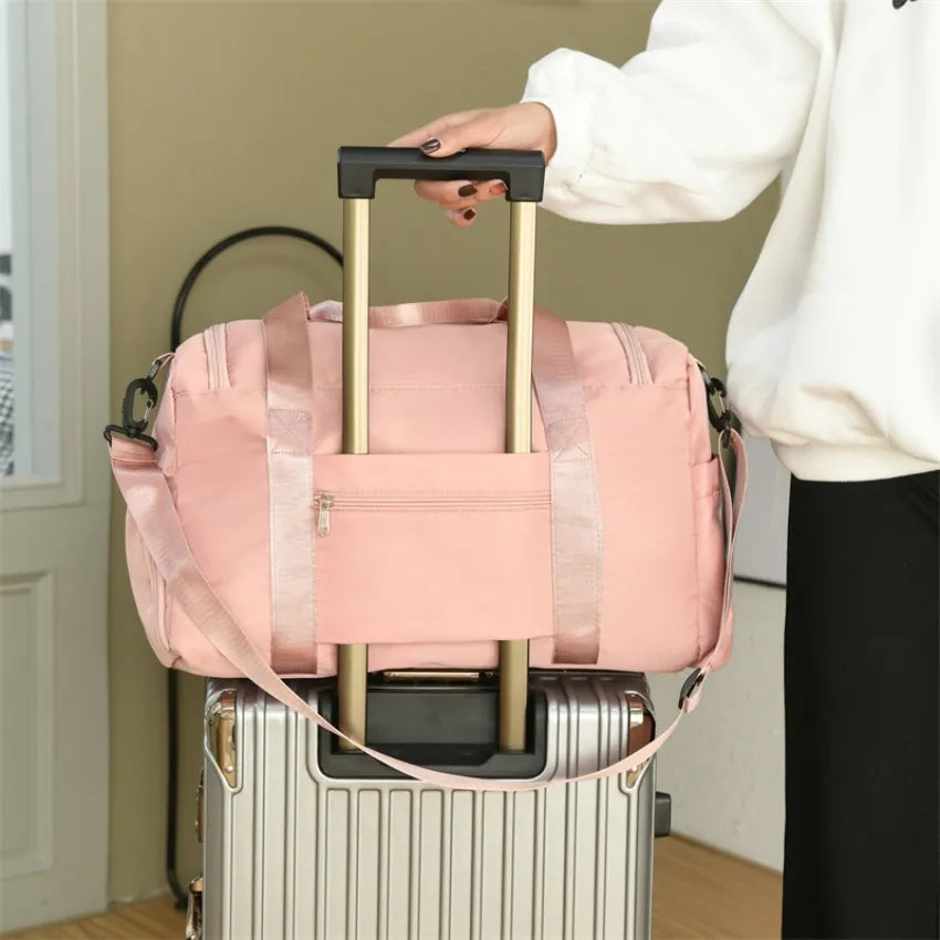 Ultimate Oxford Travel Duffel – Multi-Pocket, Shoe Compartment & Luggage Strap