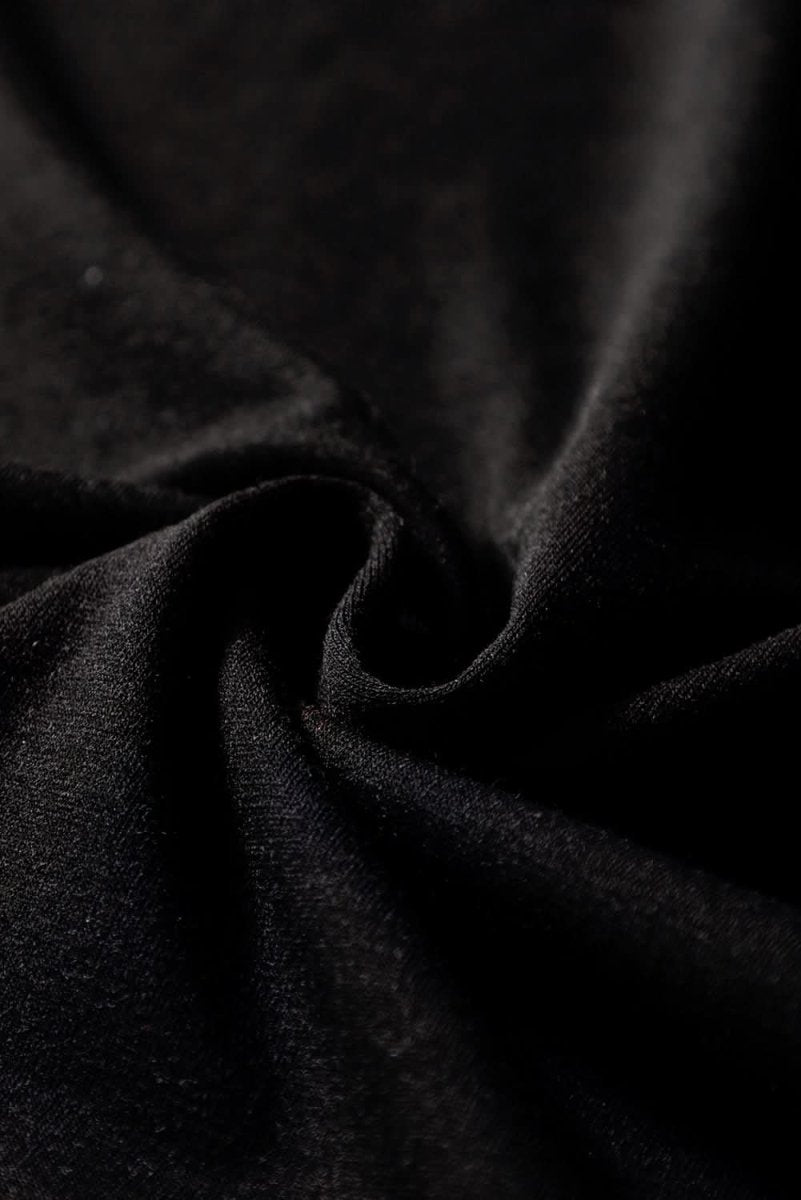 Chic Black Peekaboo Wide Leg Jumpsuit with Square Neck and Sleeveless Design - Love Salve