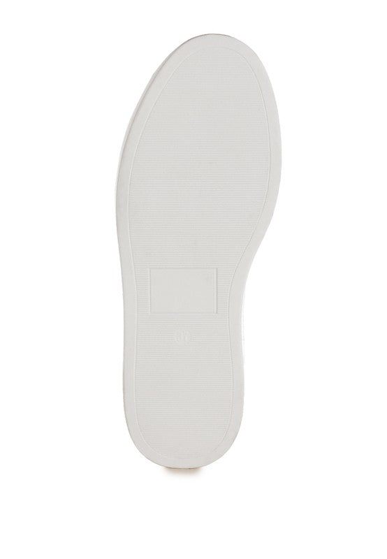 Cincinati Metallic Pleather Chunky Sneakers for Comfort - Love Salve