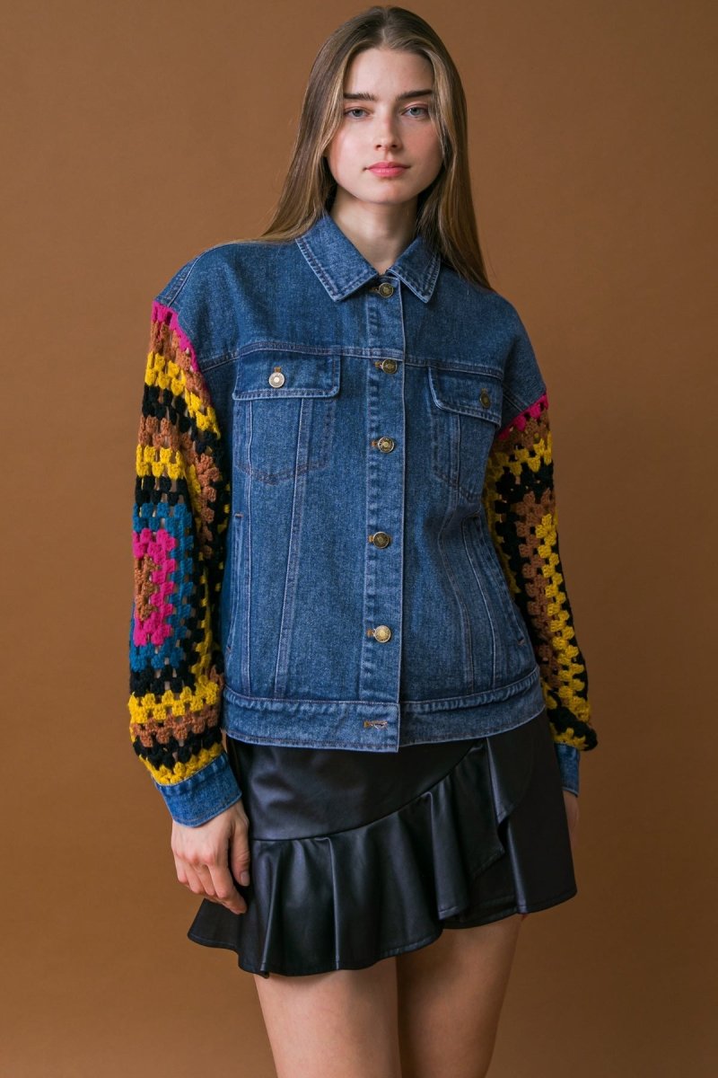 CLASSICALLY CHIC WASHED DENIM JACKET - Love Salve