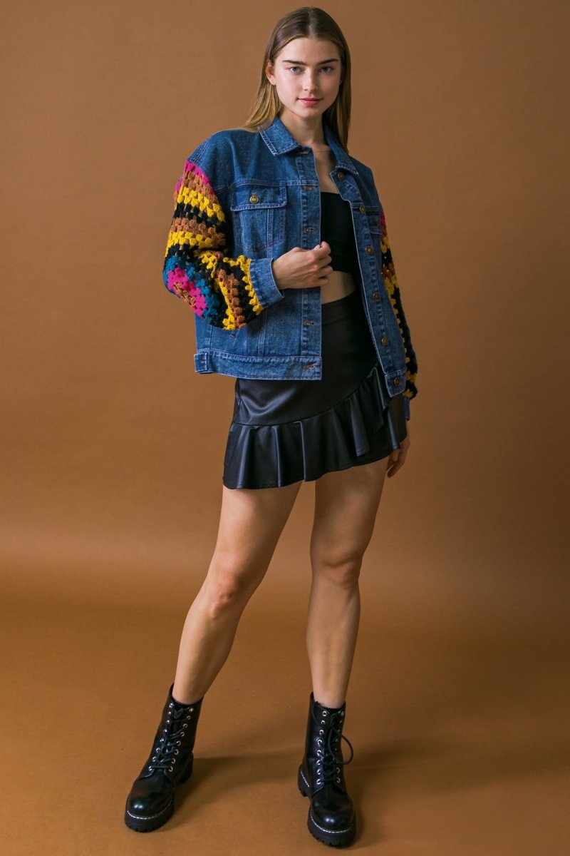CLASSICALLY CHIC WASHED DENIM JACKET - Love Salve