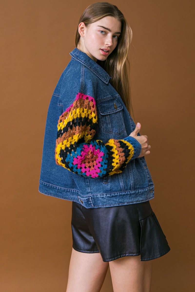 CLASSICALLY CHIC WASHED DENIM JACKET - Love Salve