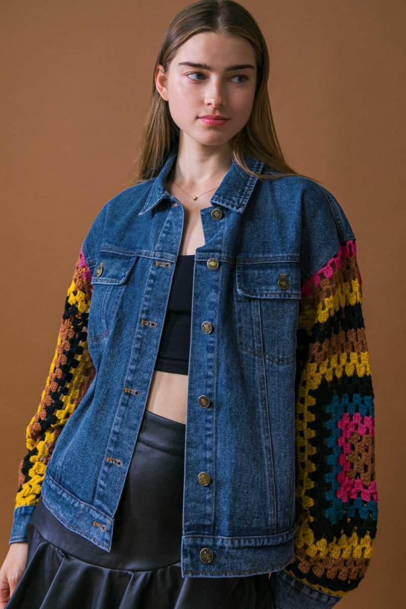 CLASSICALLY CHIC WASHED DENIM JACKET - Love Salve