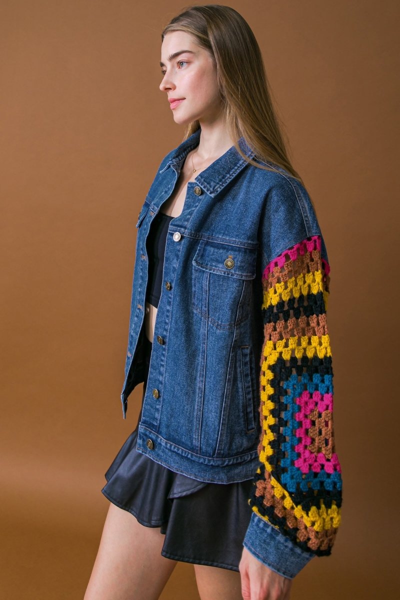 CLASSICALLY CHIC WASHED DENIM JACKET - Love Salve