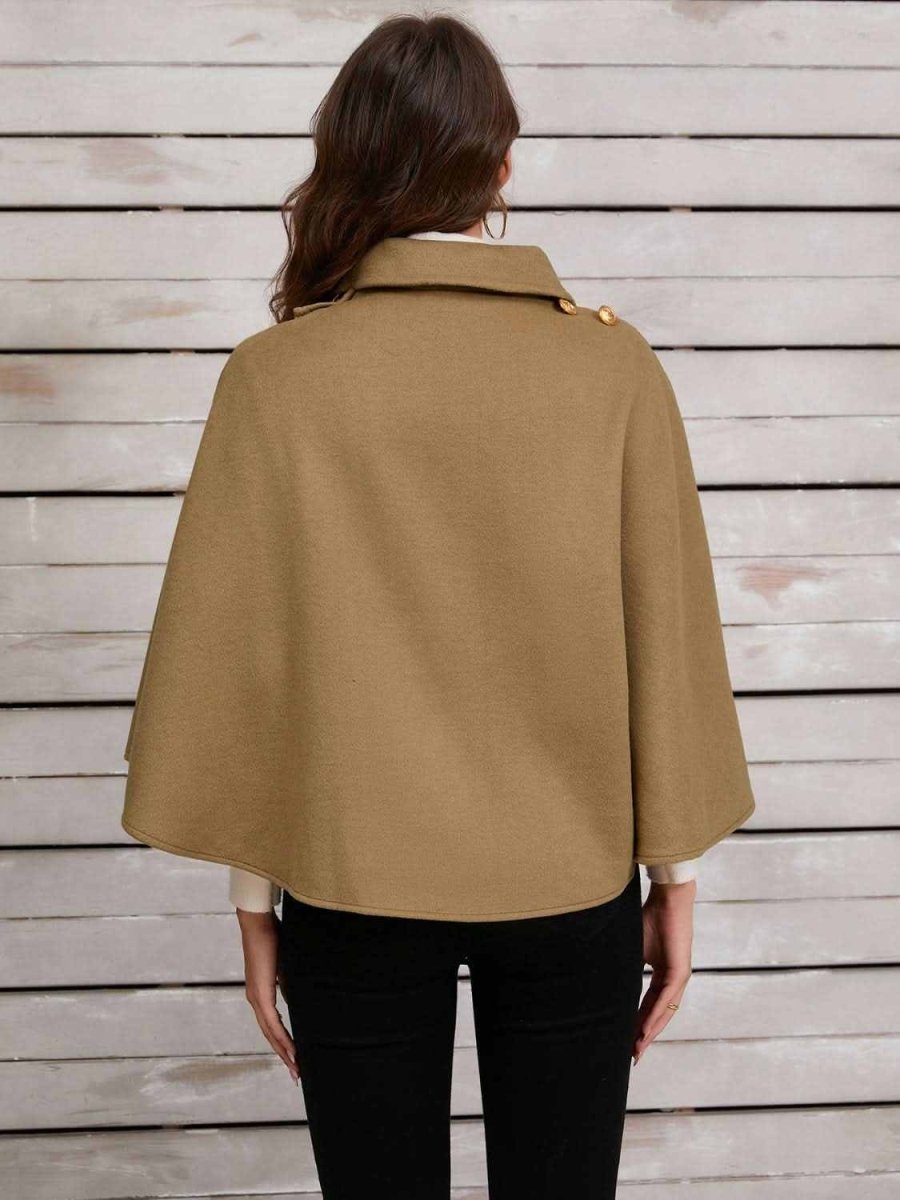 Collared Neck Cropped Cape - Love Salve