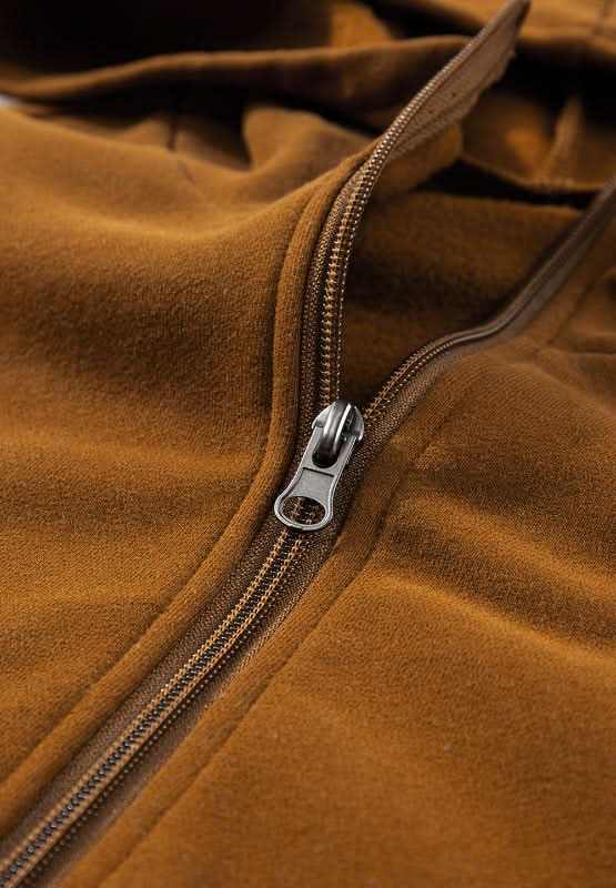 Contrast Half Zip Long Sleeve Hoodie - Love Salve