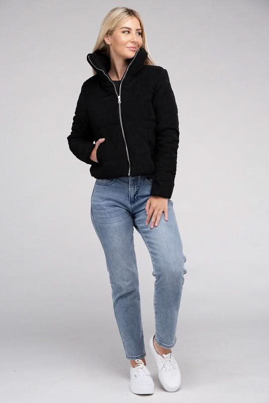 Corduroy Zip-Up Jacket - Love Salve