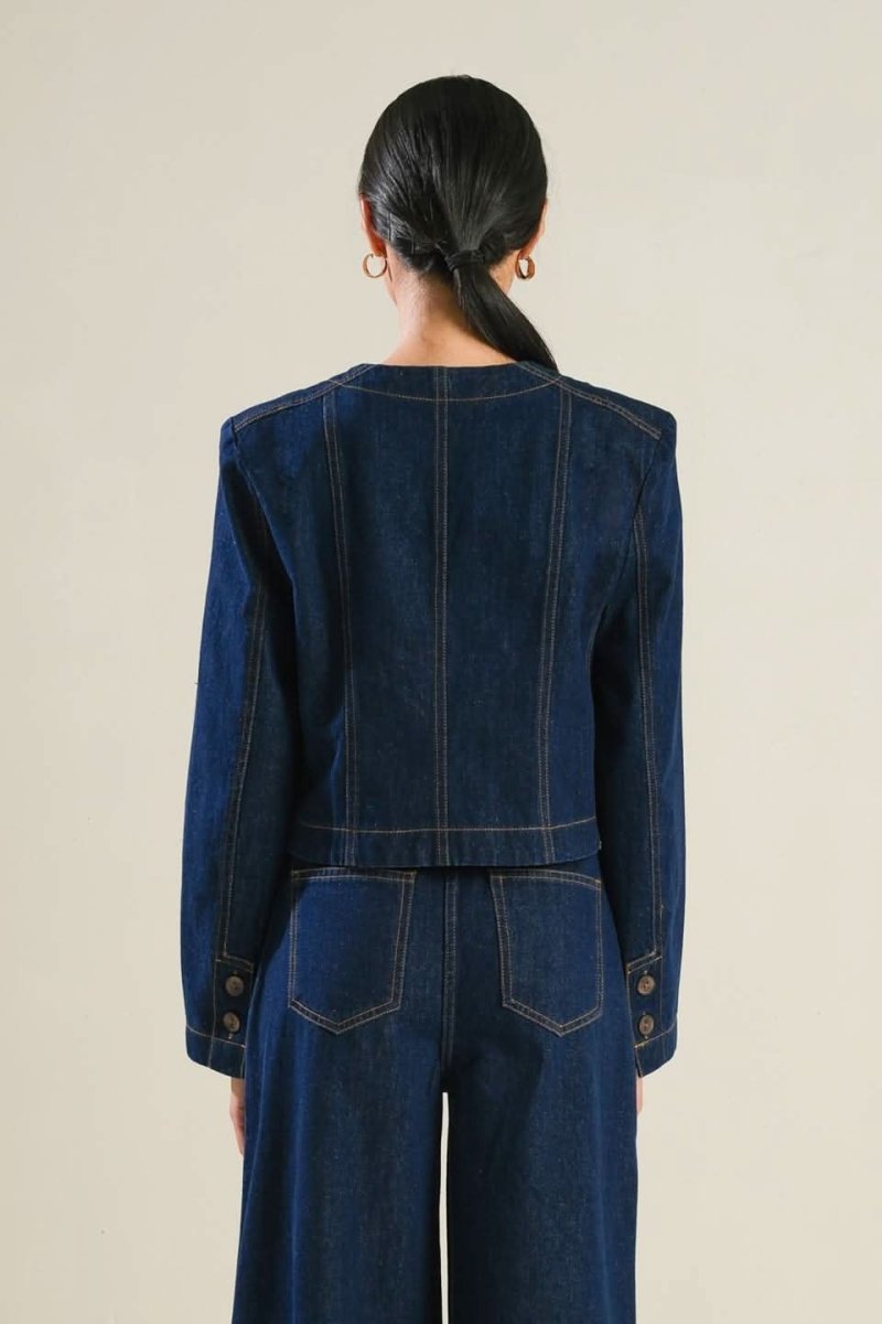 CRISP CANVAS DENIM JACKET - Love Salve